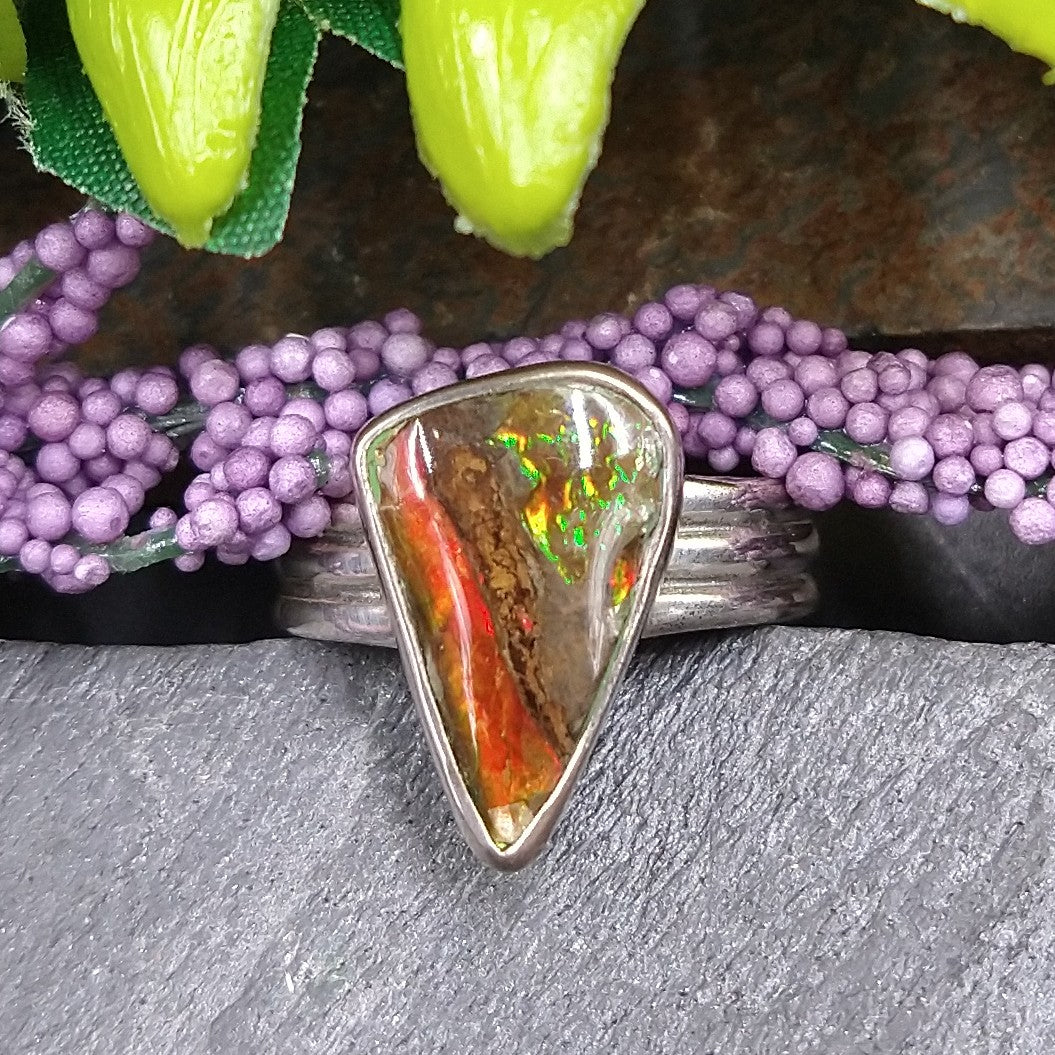 AMN-26 Gem Ammonite Ring