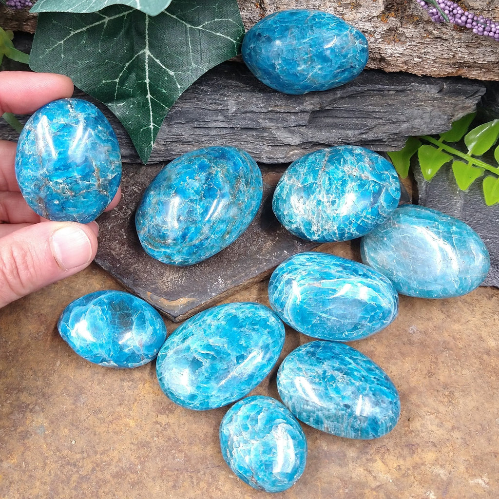 APT-182A Blue Apatite Palm Stone