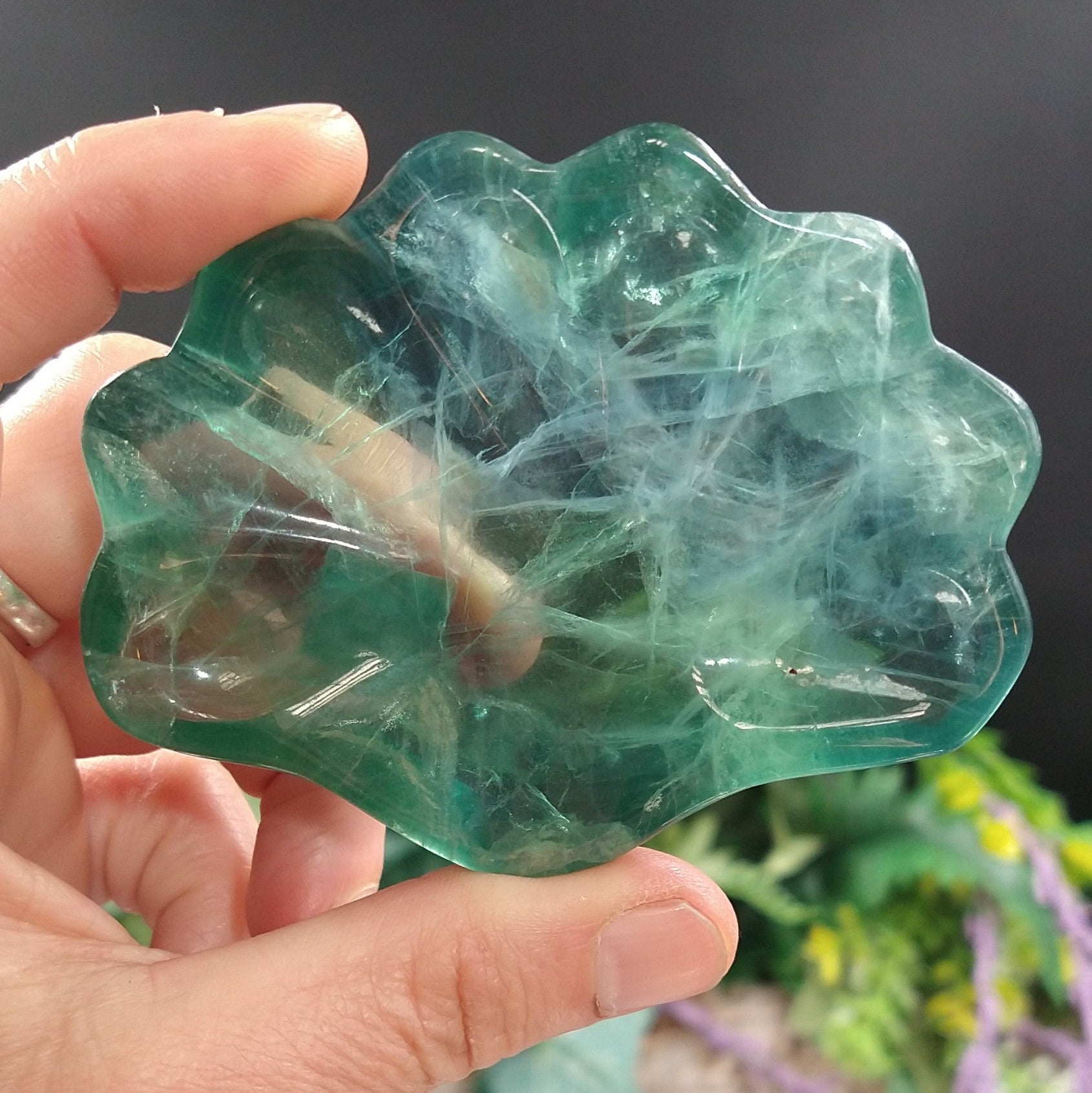 FL-367 Fluorite Shell dish