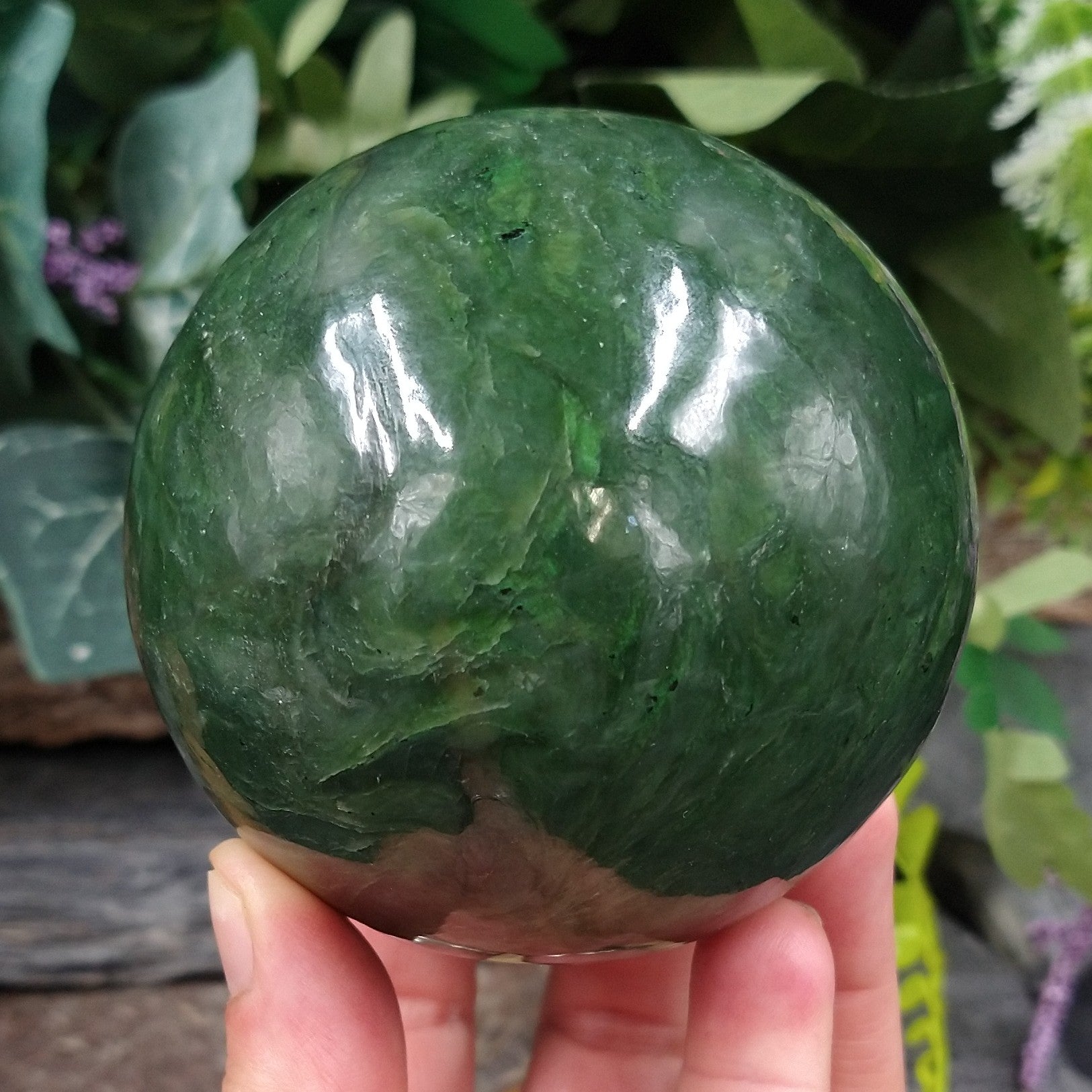 JD-165 Nephrite Jade Sphere