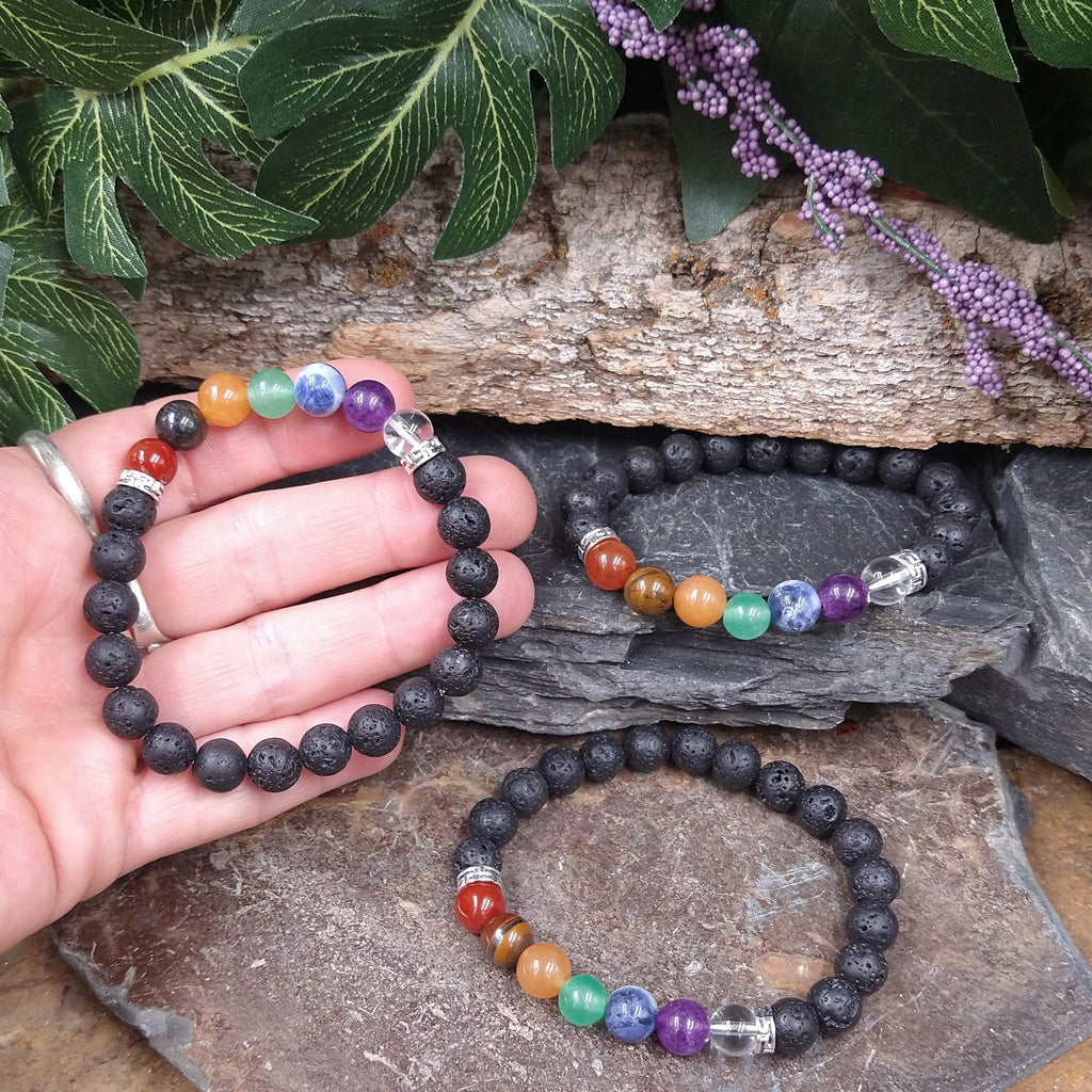 SP-1 Chakra Lava Bracelet
