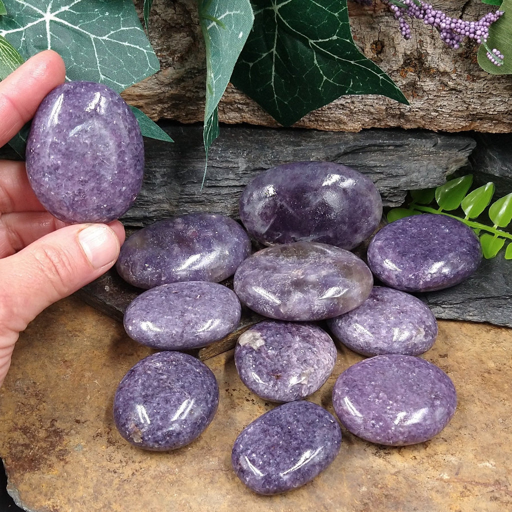 LP-68A Lepidolite Palm Stone