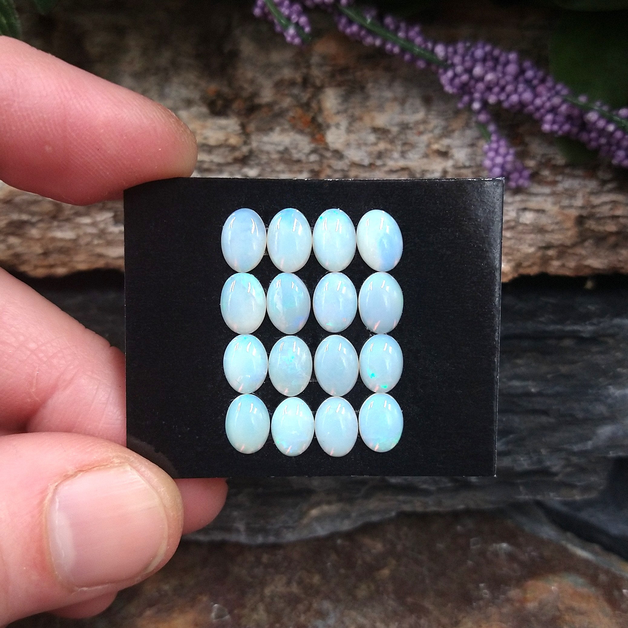 OP-402 Australian Opal Cabochons 2pcs