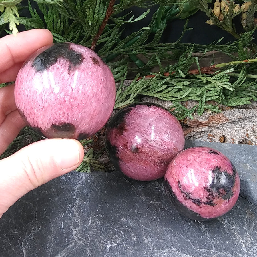 #RH-28A Rhodonite Sphere