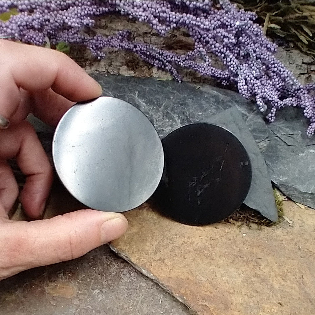 #SH-35 Round Shungite cell phone protector