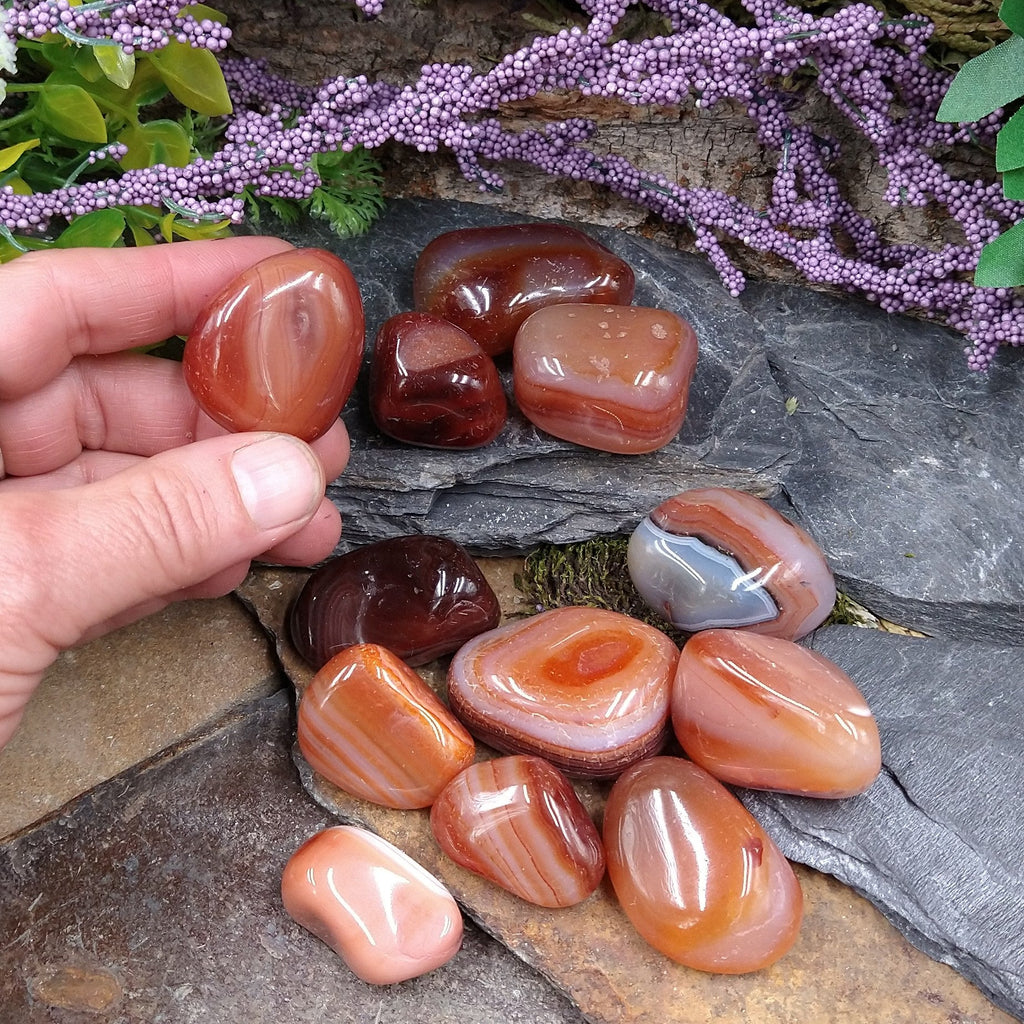 T-CA3 Tumbled Carnelian Agate