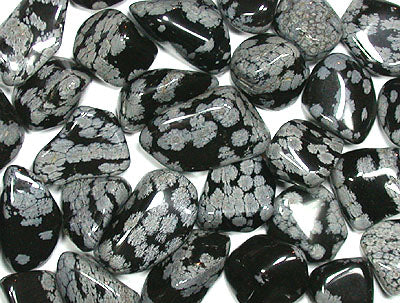 Tumbled Snowflake Obsidian
