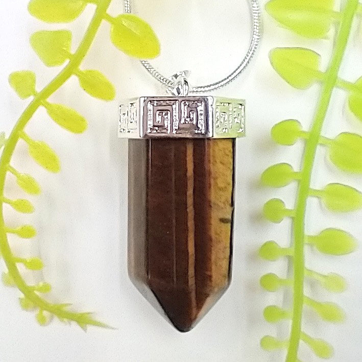 TE-35 Gold Tiger Eye Pendant